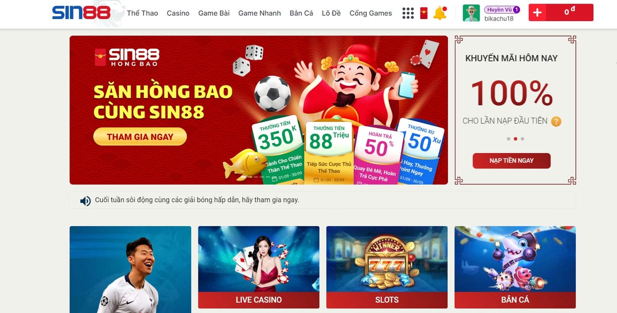 Nhà cái Sin88 do Play Tech phát triển